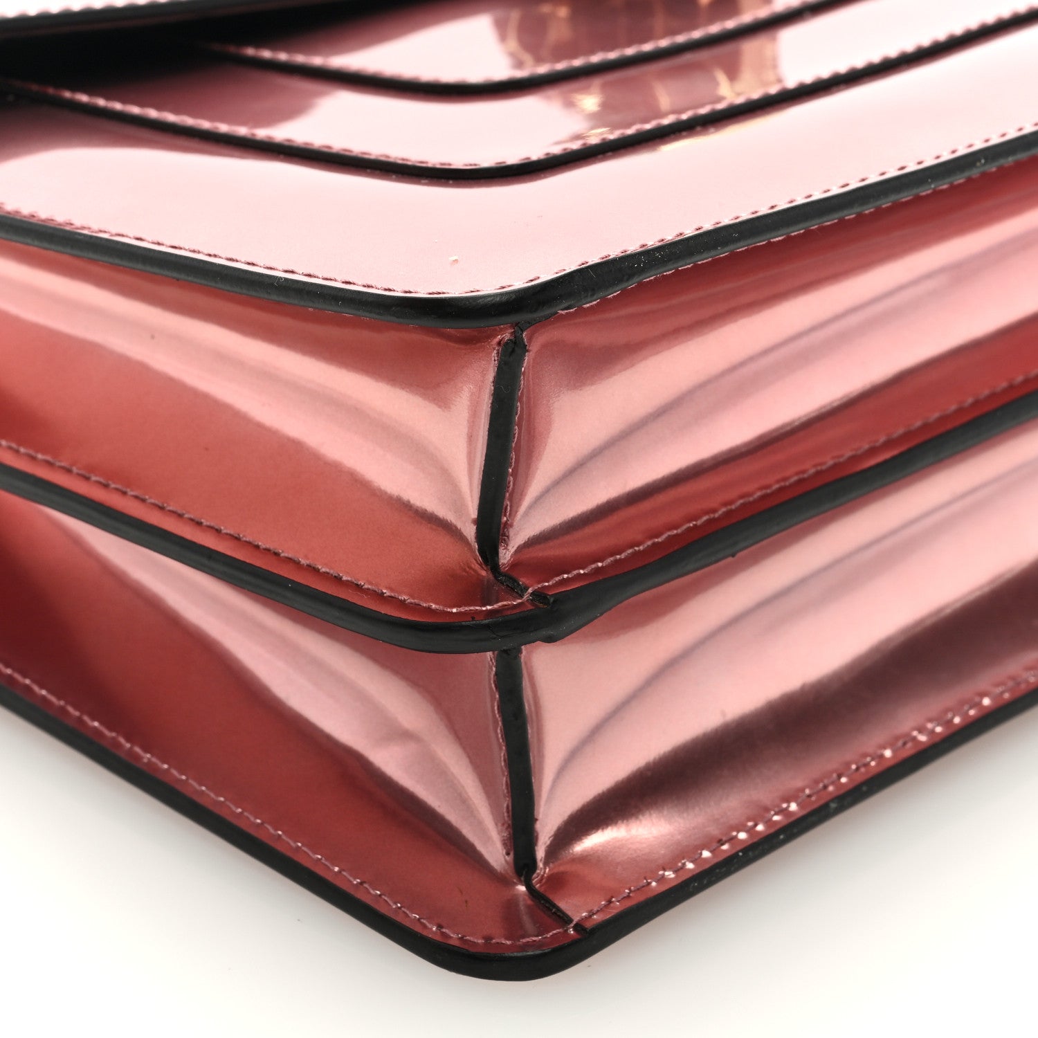 Bulgari Metallic Calfskin Serpenti Forever Crossbody Bag Rose Quartz 8 of 9