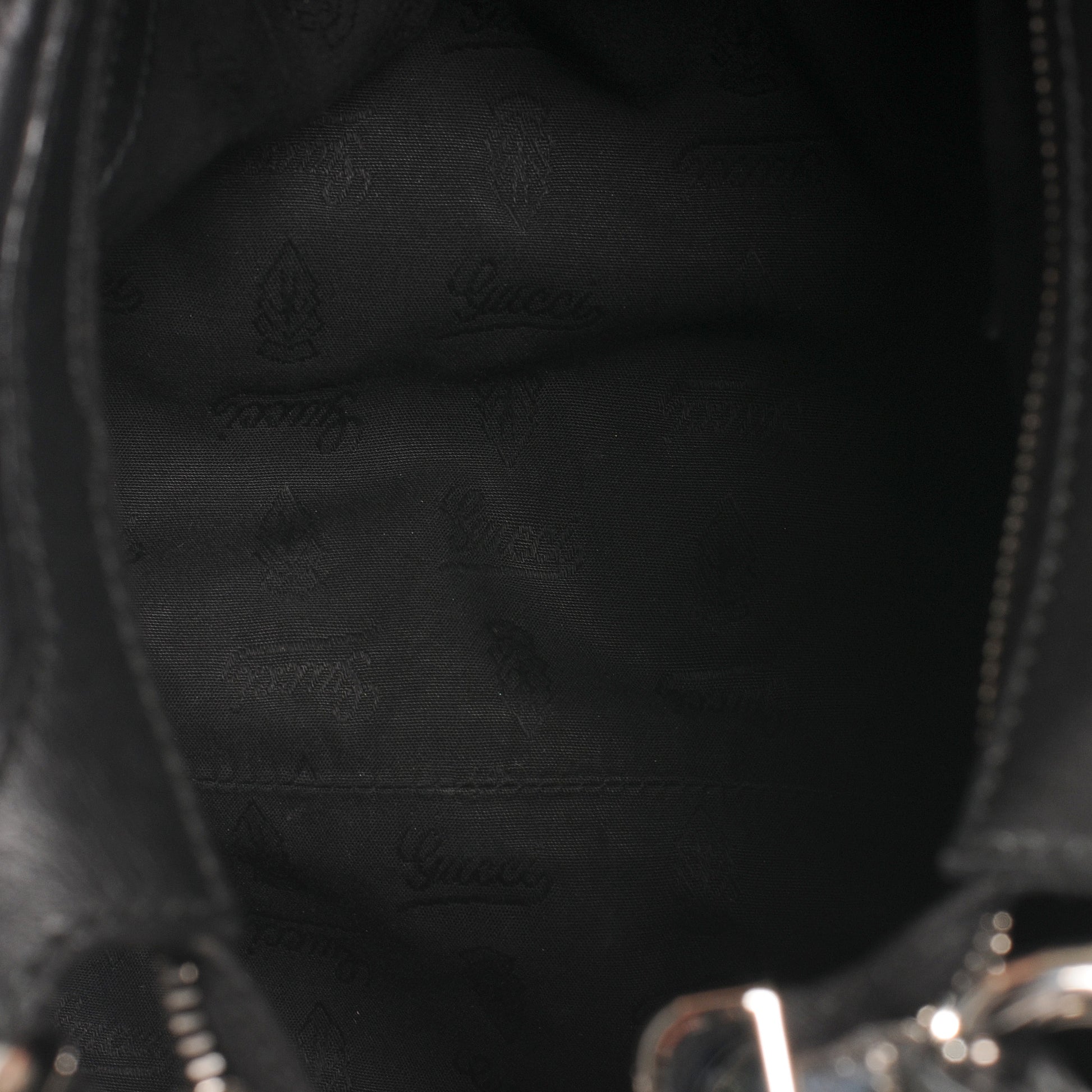 Gucci Guccissima Medium Icon Bit Hobo Black 5 of 9