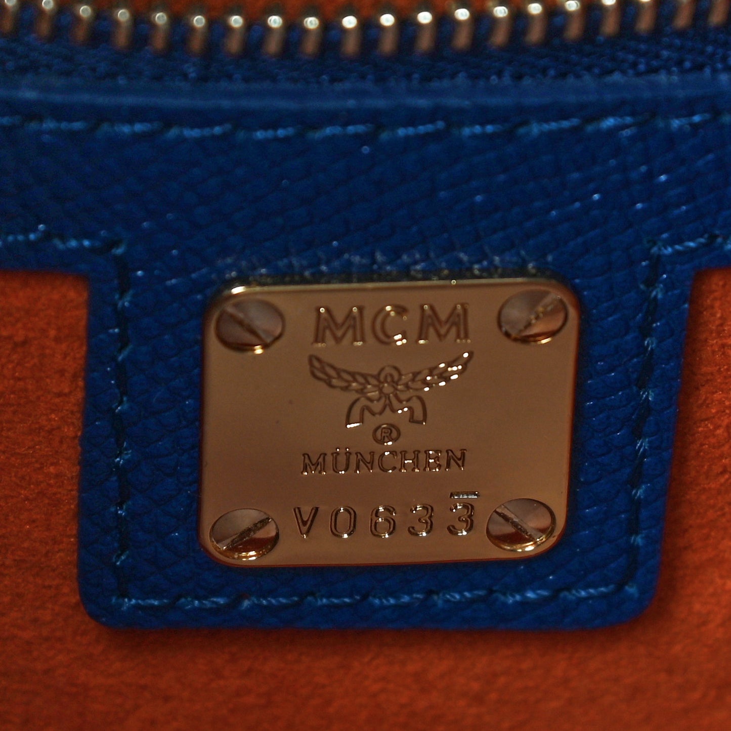 Park Avenue Calfskin Small Patricia Crossbody Bag Blue