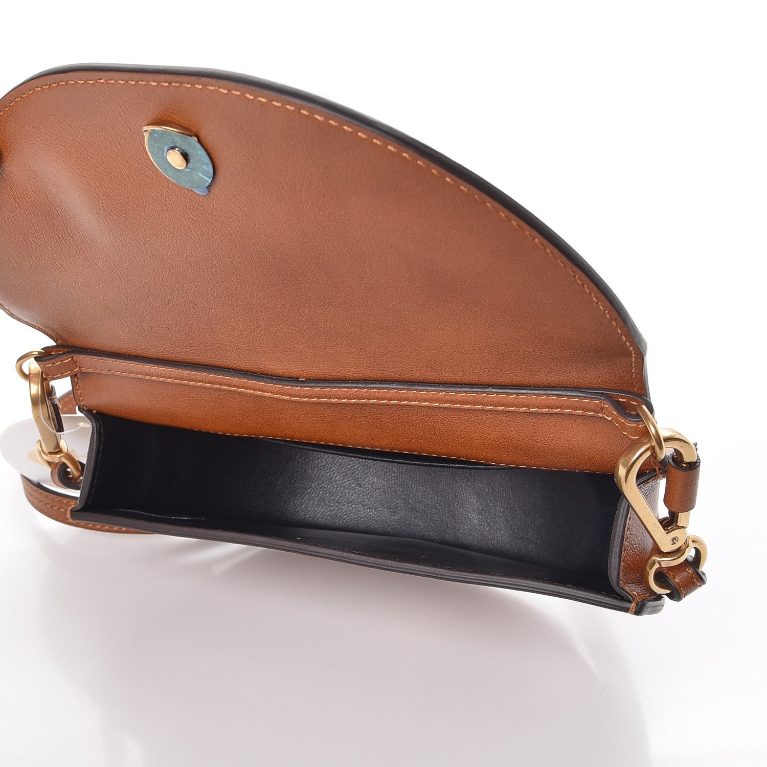 Chloe Calfskin Small Nile Bracelet Minaudiere Bag Caramel 5 of 8