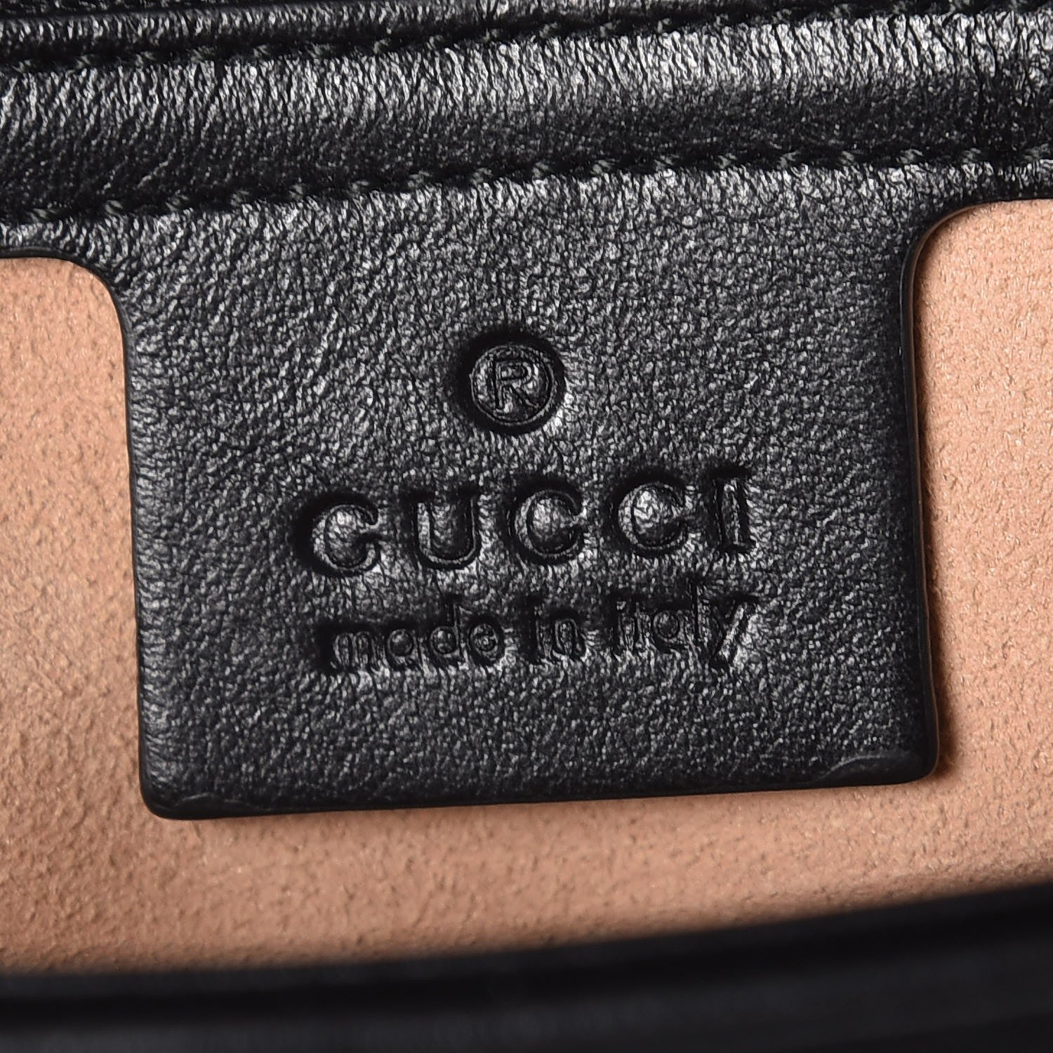 Gucci Calfskin Matelasse Medium GG Marmont Shoulder Bag Black 6 of 8