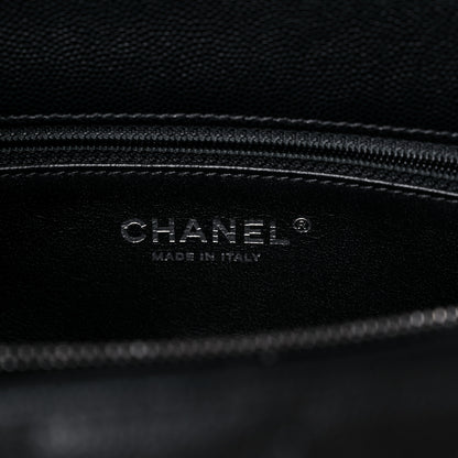 Chanel Caviar Lizard Quilted Small Coco Handle Flap Black 6 of 9