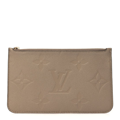 Louis Vuitton Empreinte Monogram Giant Neverfull MM Pochette Tourterelle 1 of 7