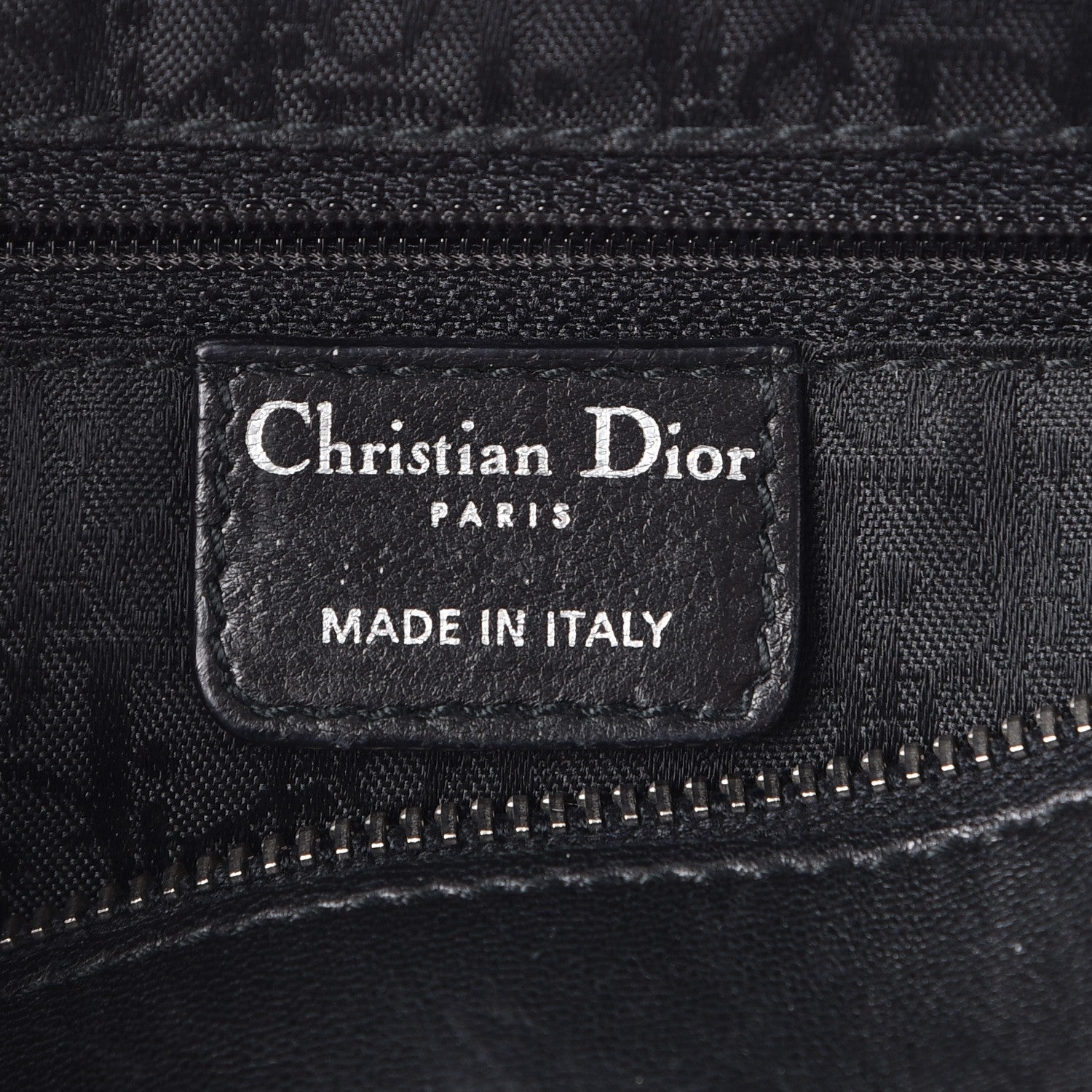 Christian Dior Lambskin Cannage Satchel Black 6 of 9