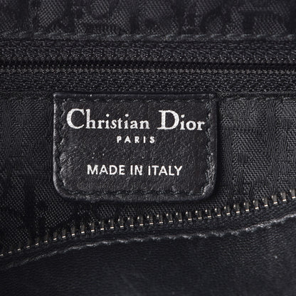 Christian Dior Lambskin Cannage Satchel Black 6 of 9