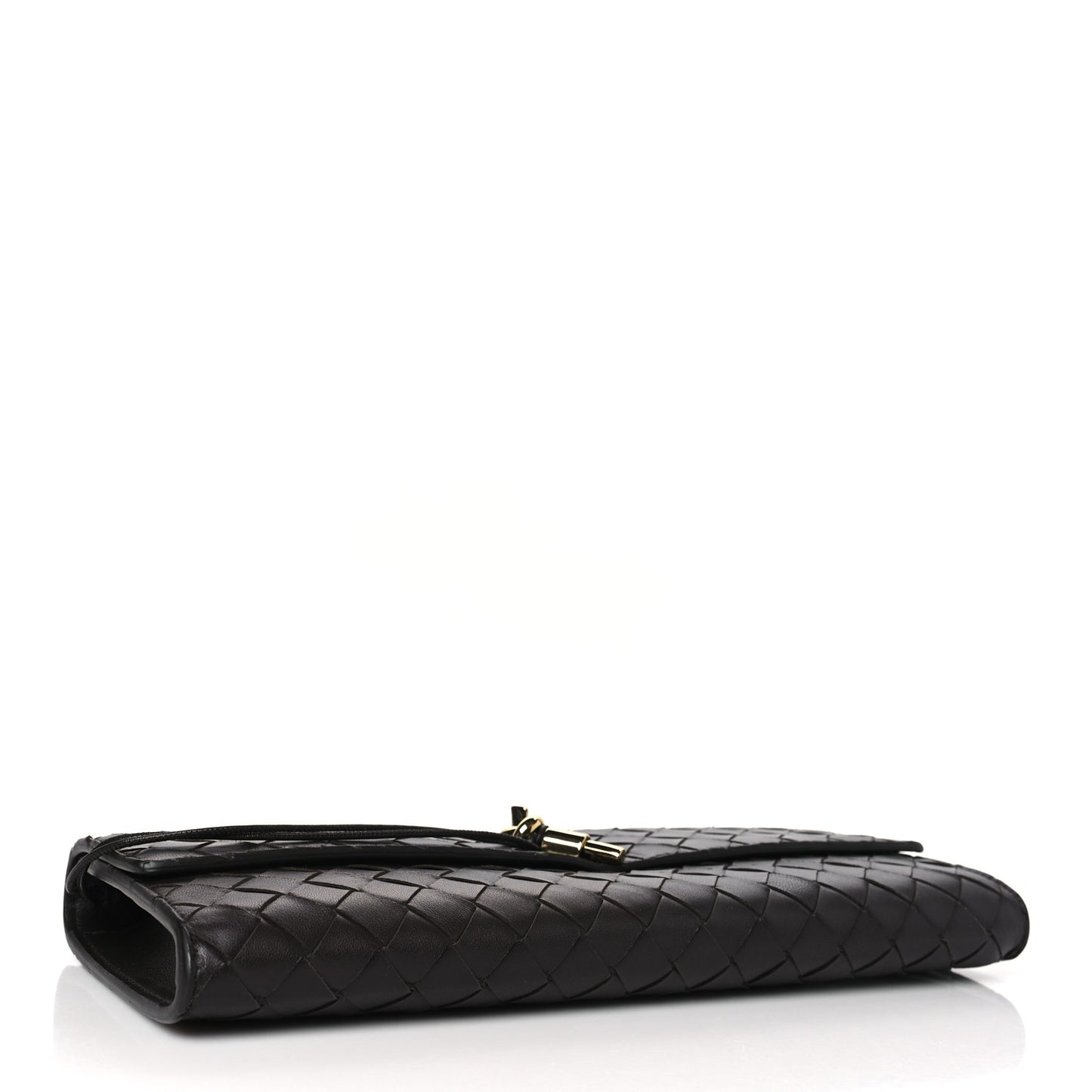 Nappa Intrecciato Long Andiamo Top Handle Clutch Fondant