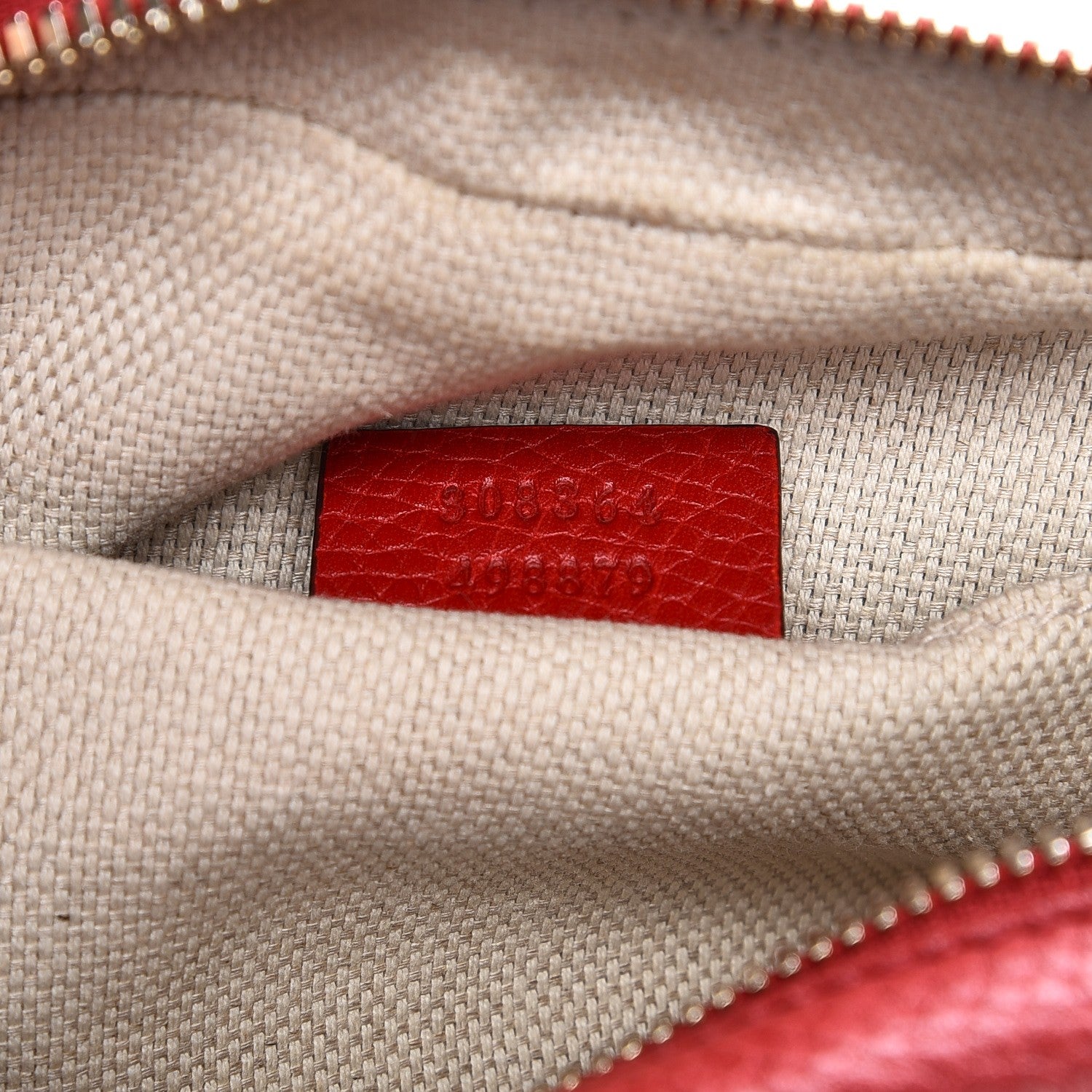Gucci Pebbled Calfskin Small Soho Disco Bag Tabasco Red 7 of 7