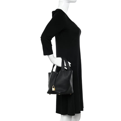 Hermes Taurillon Clemence Picotin Lock 18 PM Black 2 of 10