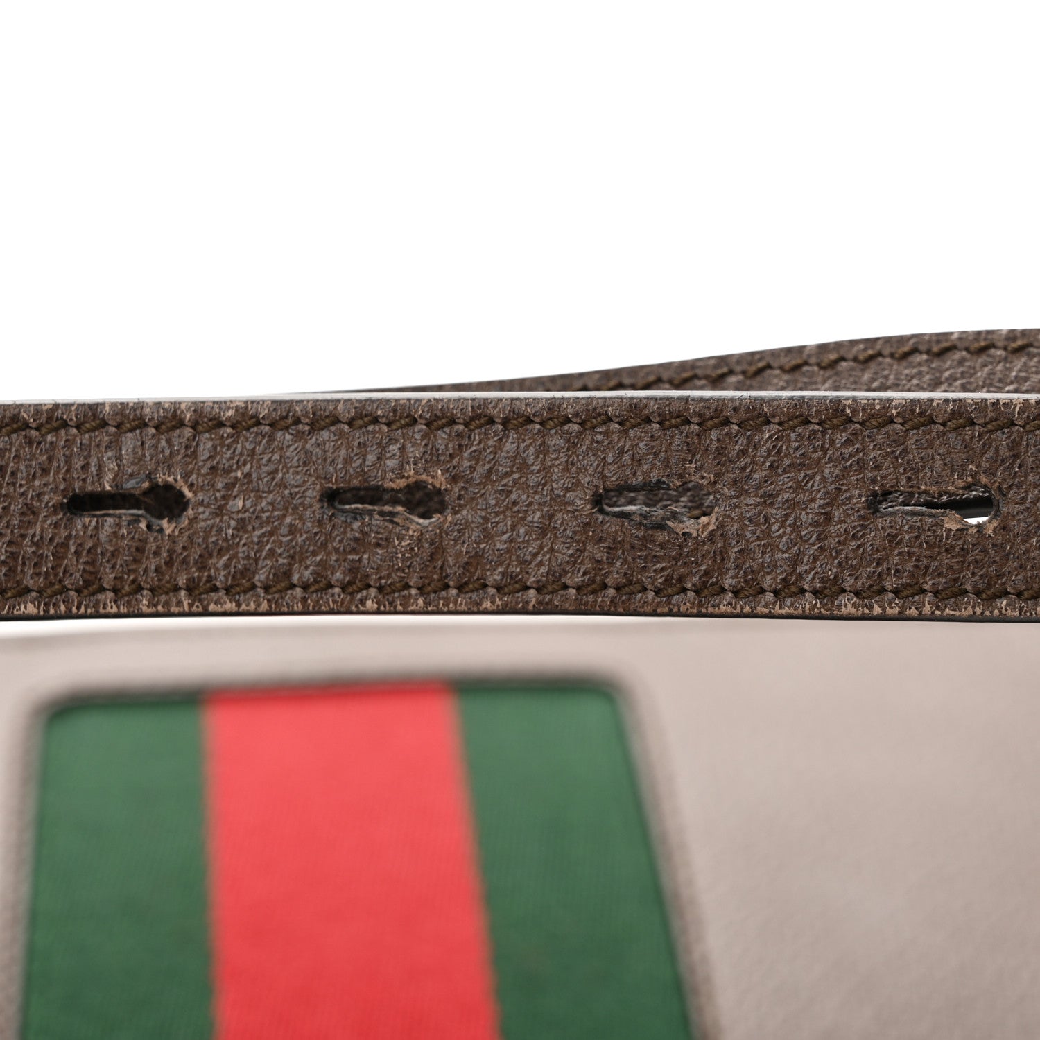 Gucci Calfskin Embroidered Sylvie Belt Bag 85 34 Brown 13 of 13