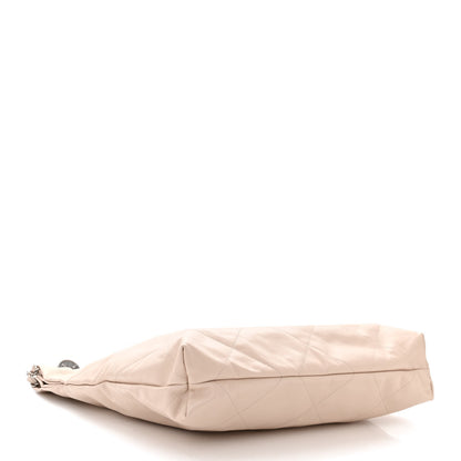 Chanel Shiny Calfskin Quilted Chanel 22 Ecru 4 of 10