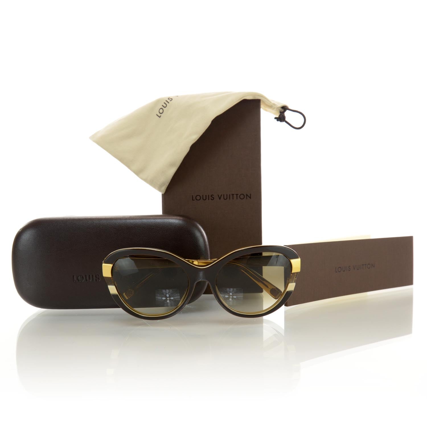 Louis Vuitton Petit Soupcon Cat Eye Sunglasses Brown 7 of 7