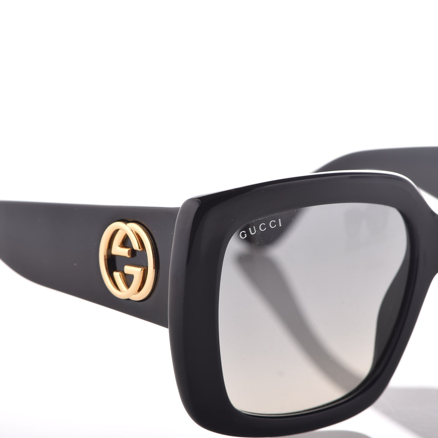 Gucci Acetate Square Frame Sunglasses GG0141S Black 7 of 8