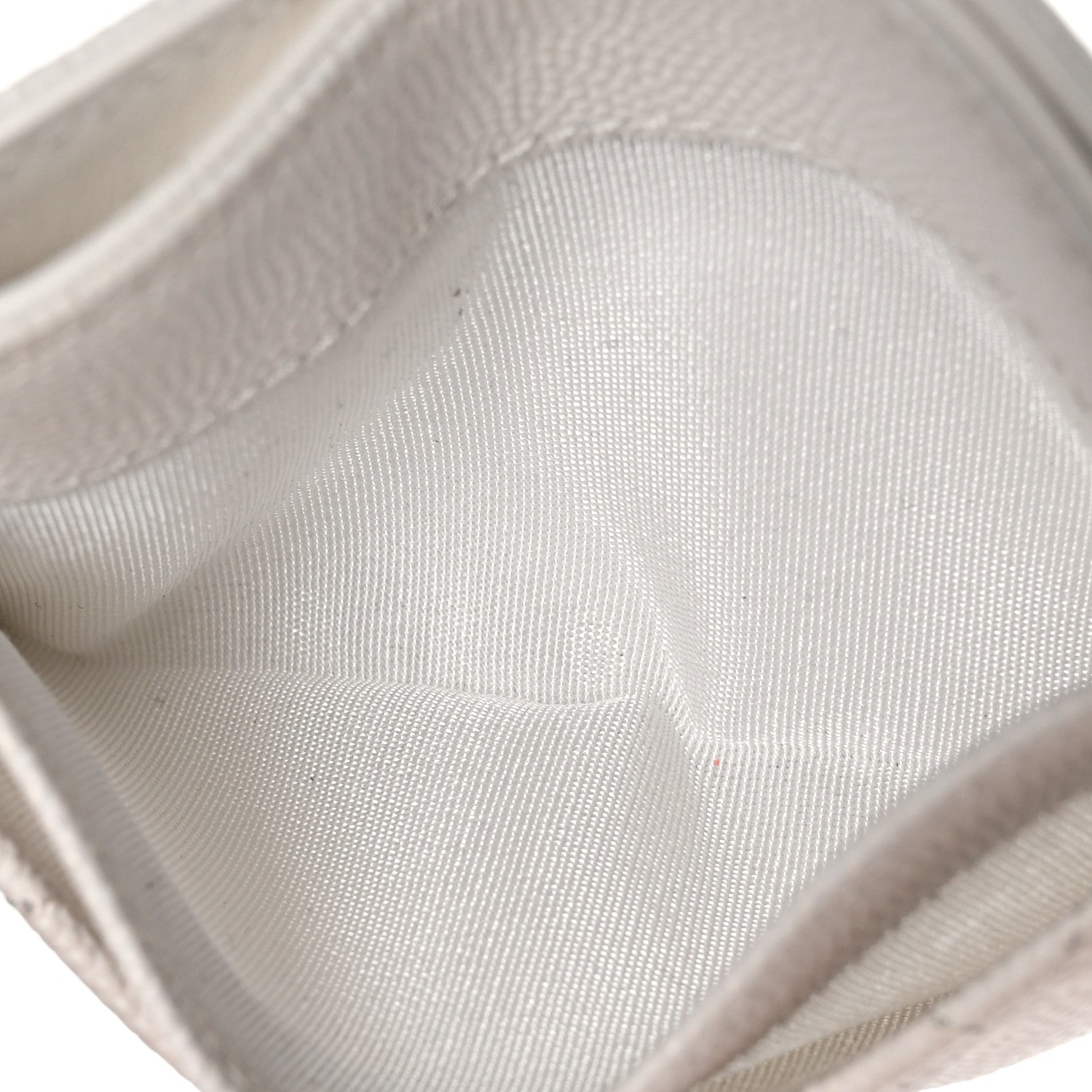 Chanel Caviar Quilted Card Holder White 6 of 14