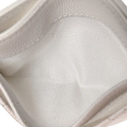 Chanel Caviar Quilted Card Holder White 6 of 14