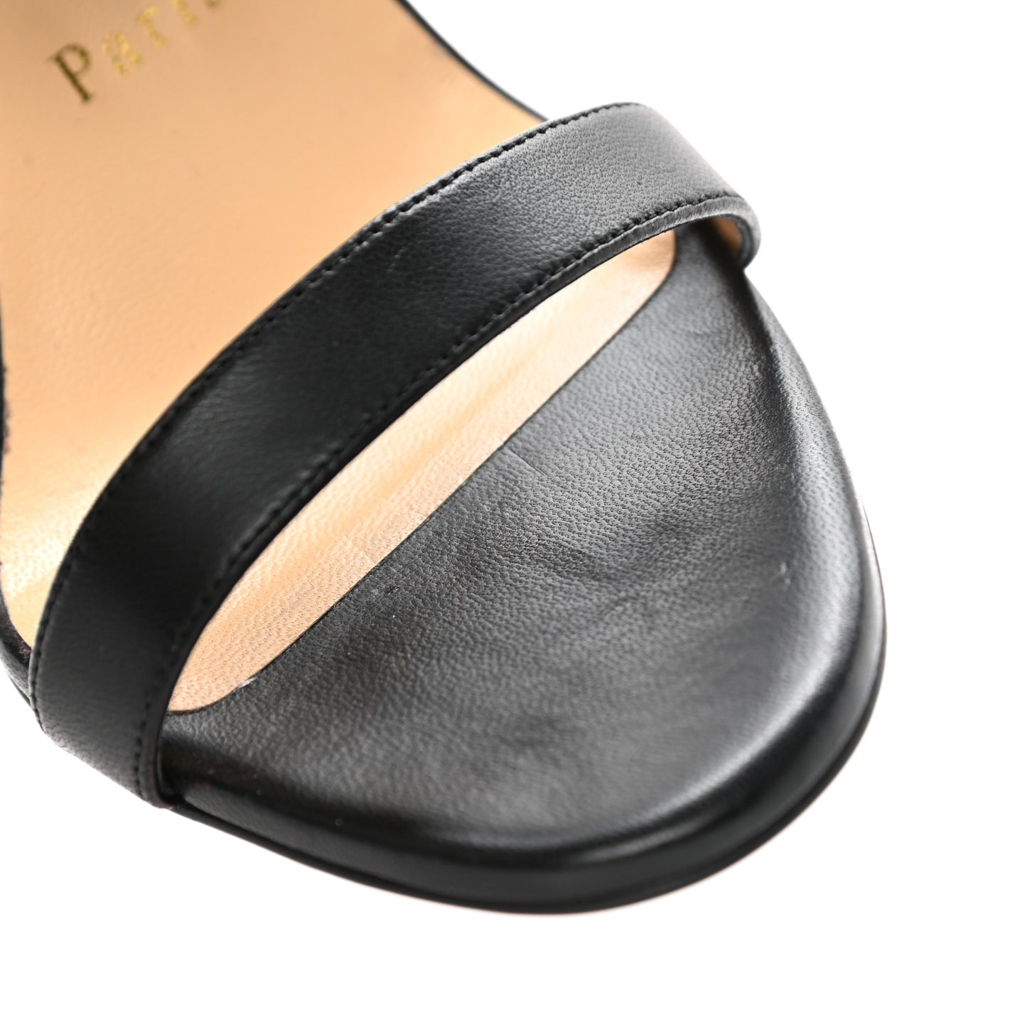 Shiny Nappa PVC Jonatina 100 Sandals 37 Black