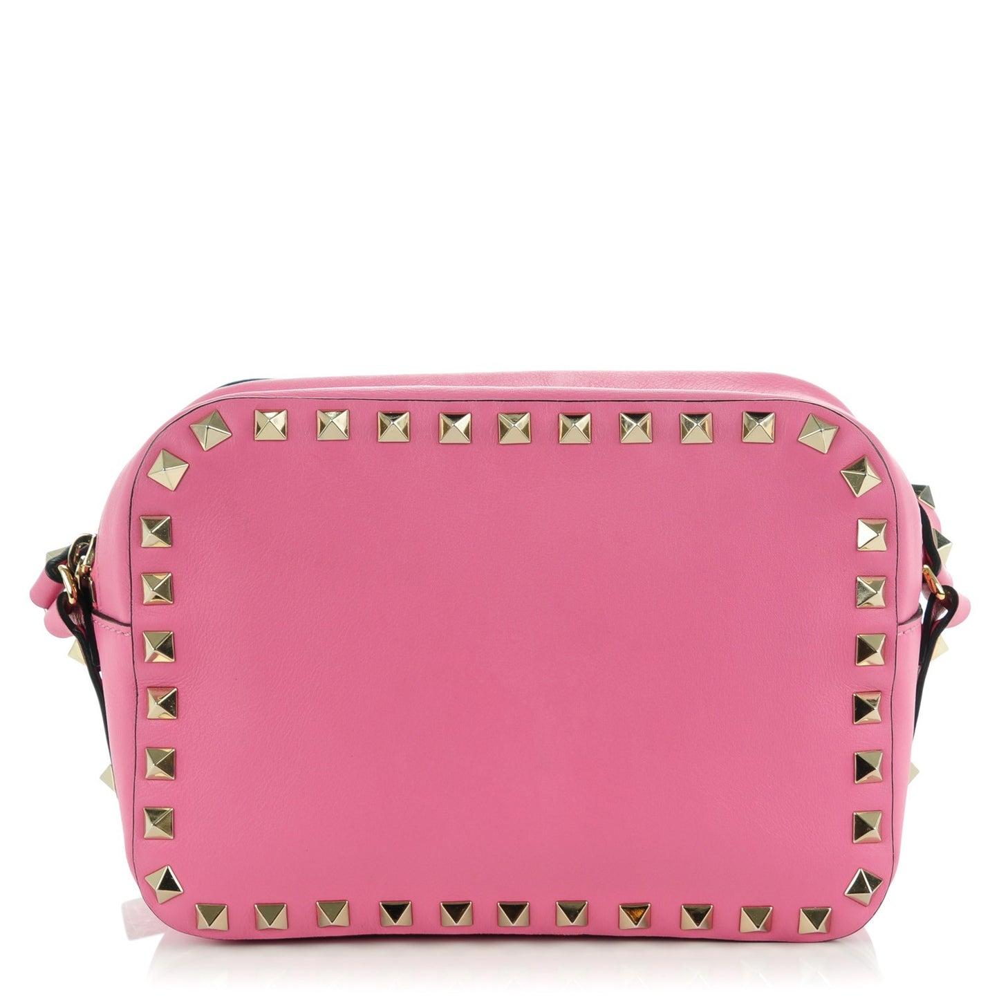 Calfskin Rockstud Camera Crossbody Bag Ninphea