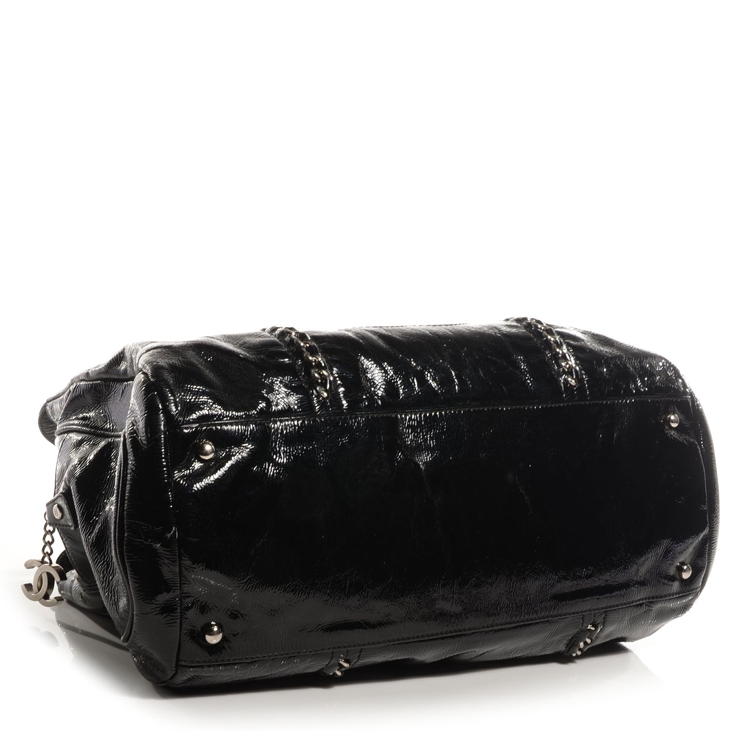 Chanel Patent Calfskin Large Luxe Ligne Tote Black 4 of 8