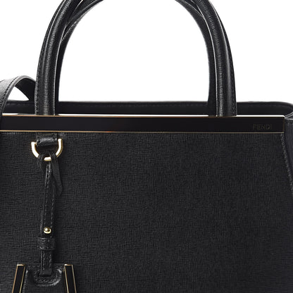 Fendi Vitello Elite Petite 2Jours Tote Black 7 of 9