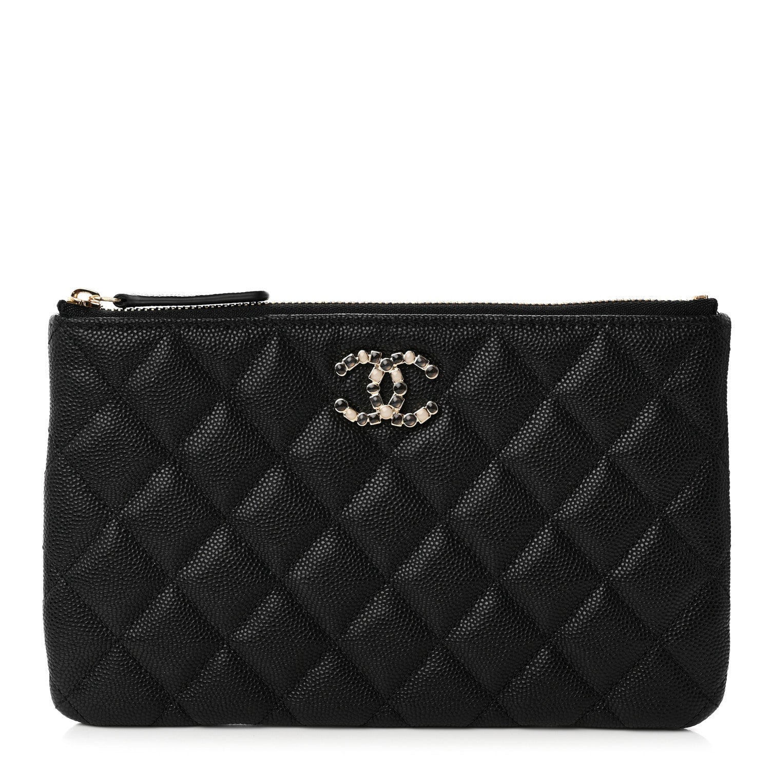 Chanel Caviar Quilted Coco Candy Small Cosmetic Case Black 1 of 8