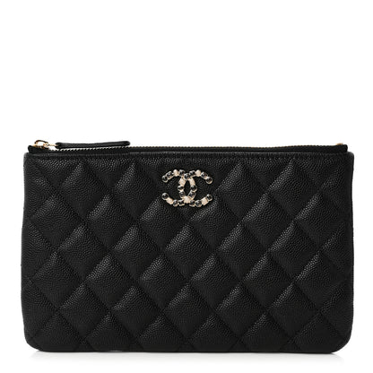 Chanel Caviar Quilted Coco Candy Small Cosmetic Case Black 1 of 8