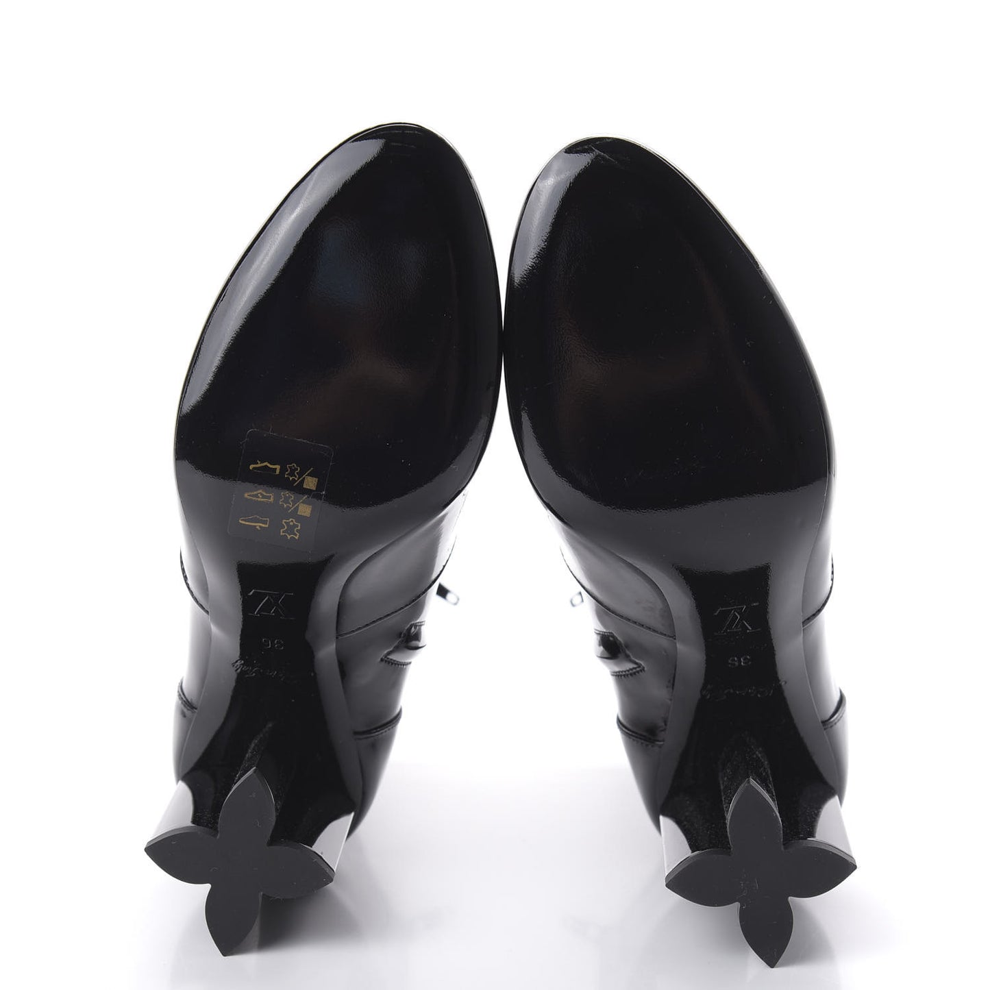Patent Uniformes Silhouette Ankle Boots 36 Black