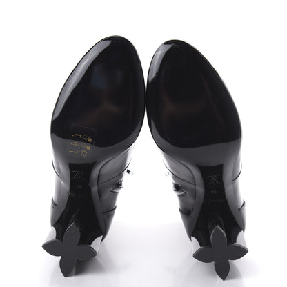 Louis Vuitton Patent Uniformes Silhouette Ankle Boots 36 Black 5 of 7