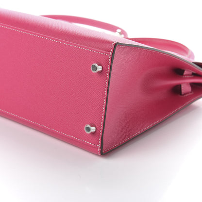 Hermes Epsom Kelly Sellier 32 Rose Tyrien 7 of 10