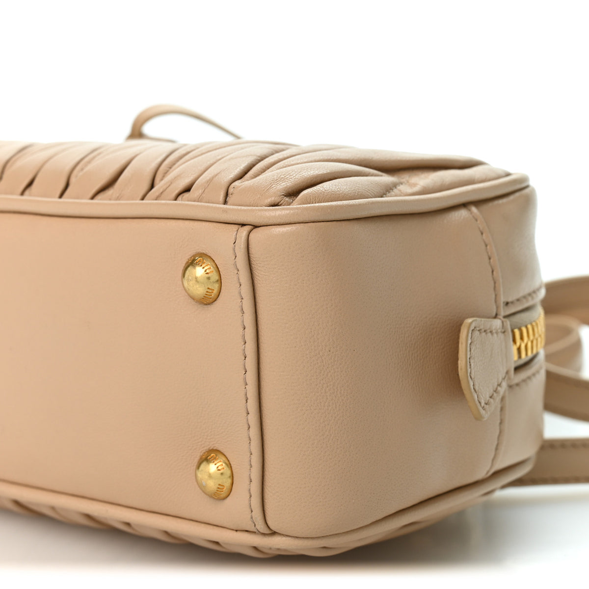 Nappa Matelasse Regular Arcadie Top Handle Bag Sabbia