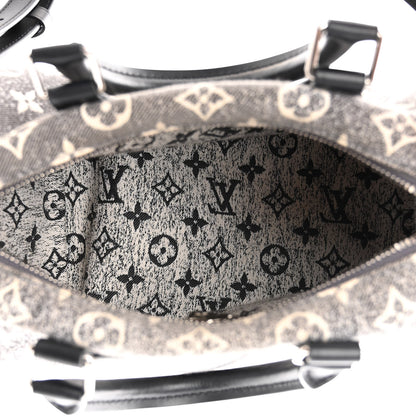 Louis Vuitton Denim Monogram Jacquard Speedy Bandouliere 25 Black 5 of 10