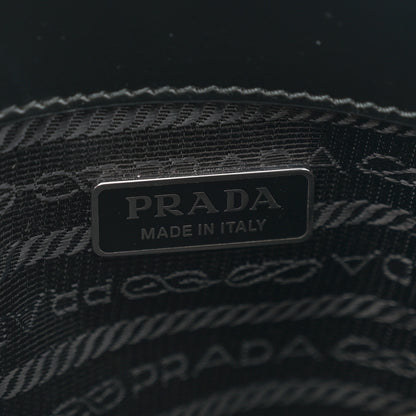 Prada Spazzolato Mini Re-Edition 1995 Double Handle Handbag Black 6 of 11