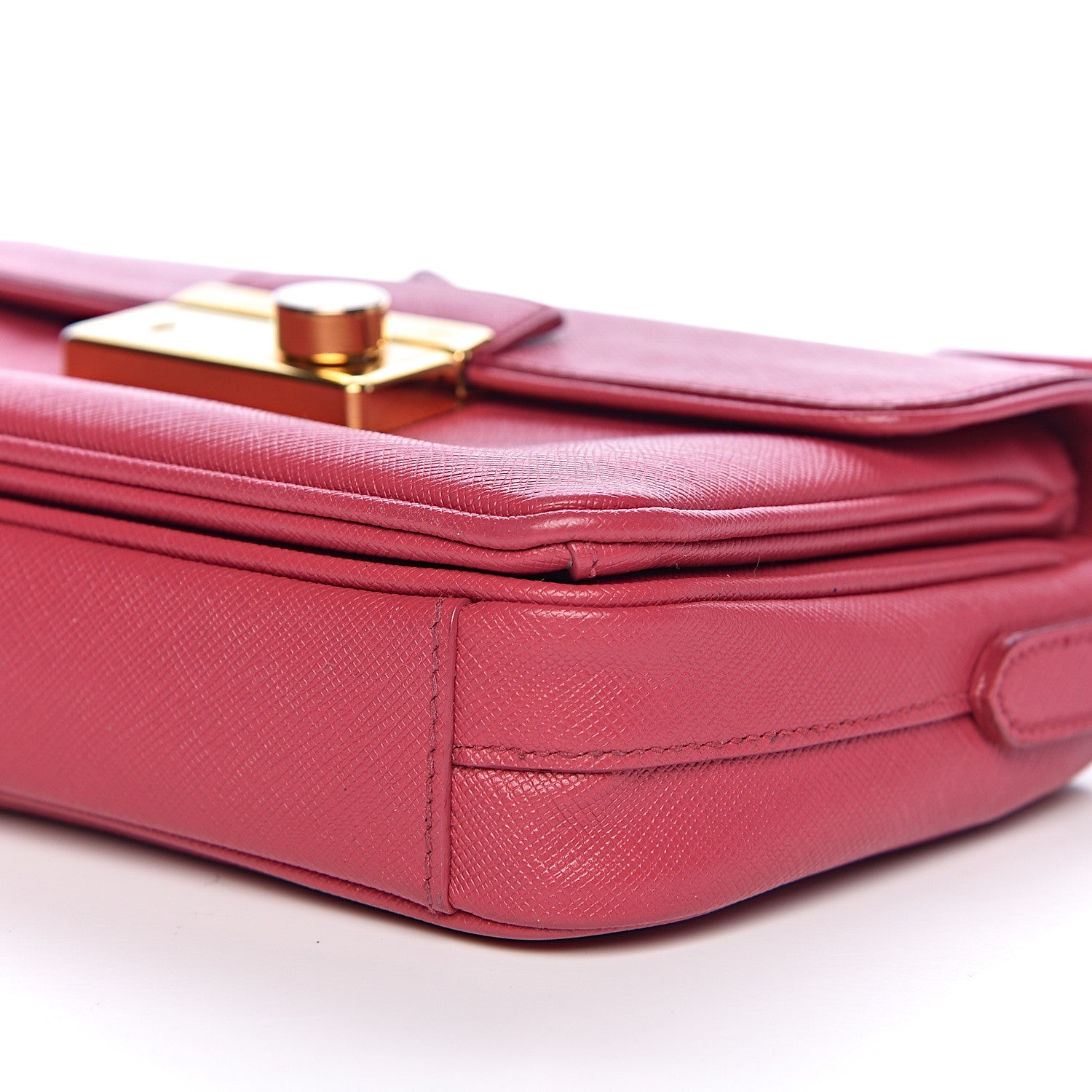 Prada Saffiano Lux Crossbody Peonia 11 of 12