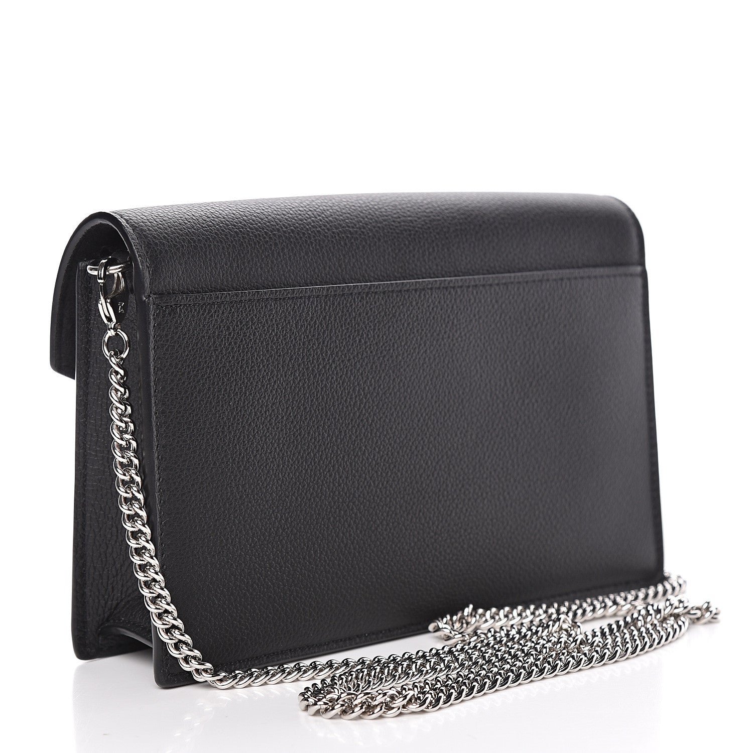 Louis Vuitton Soft Calfskin My Lockme Chain Pochette Black 3 of 10