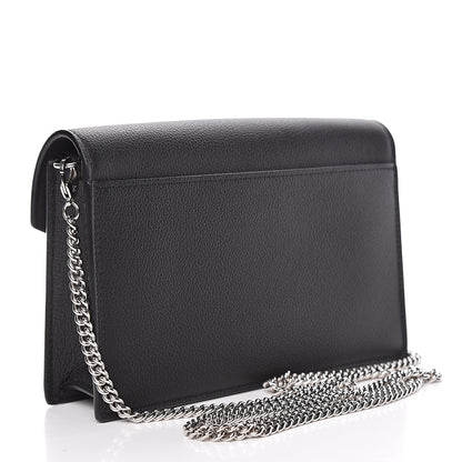 Louis Vuitton Soft Calfskin My Lockme Chain Pochette Black 3 of 10