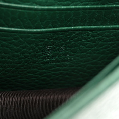 Gucci Dollar Calfskin Interlocking G Chain Wallet Emerald 6 of 9