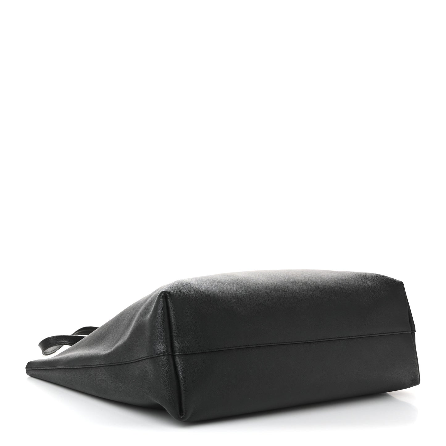 Calfskin Large Shopping Tote Black
