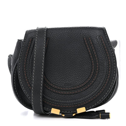 Chloe Calfskin Mini Marcie Round Crossbody Bag Black 1 of 15