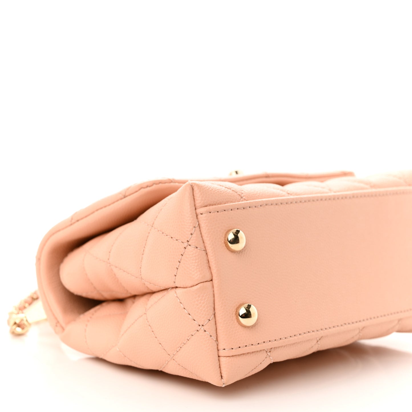 Caviar Quilted Extra Mini Coco Handle Flap Light Pink