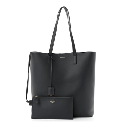 Saint Laurent Calfskin Medium Shopping Tote Fog 1 of 11