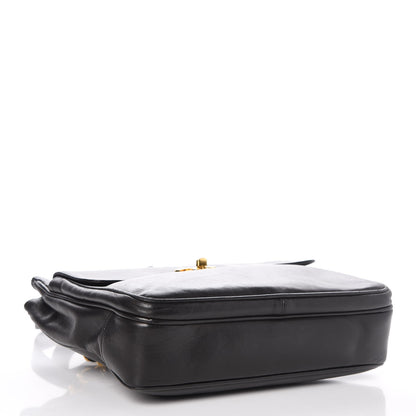 Chanel Lambskin CC Flap Shopping Tote Black 4 of 8