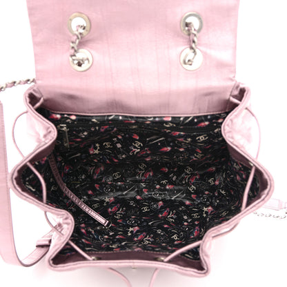 Chanel Iridescent Calfskin Quilted Ground Control Backpack Pink 5 of 12