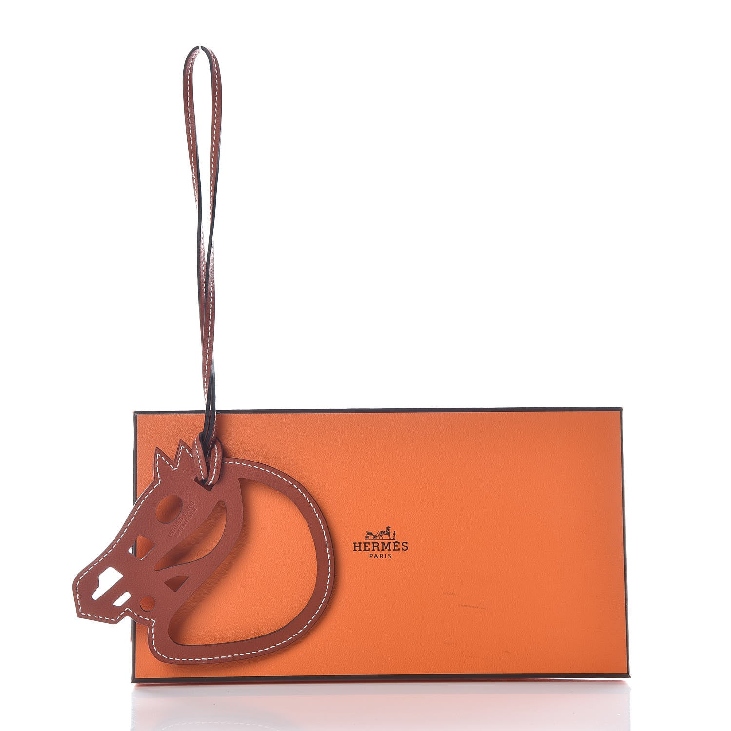 Hermes Swift Paddock Cheval Horse Bag Charm Cuivre 4 of 4