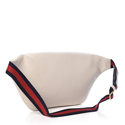Gucci Grained Calfskin Logo Belt Bag White 3 of 11