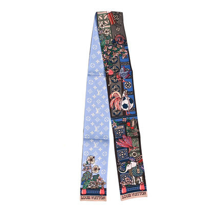 Louis Vuitton Silk Monogram LV Wonderland Bandeau Nude 2 of 4