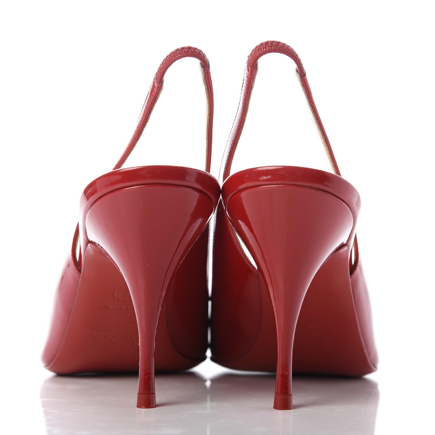 Christian Louboutin Patent Clare Sling 80 Pumps 37.5 Loubi 6 of 9