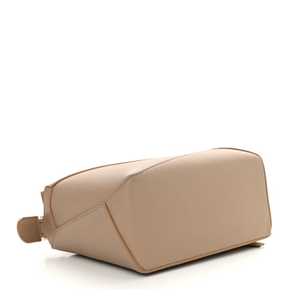 Loewe Grained Calfskin Small Puzzle Edge Bag Sand 4 of 10