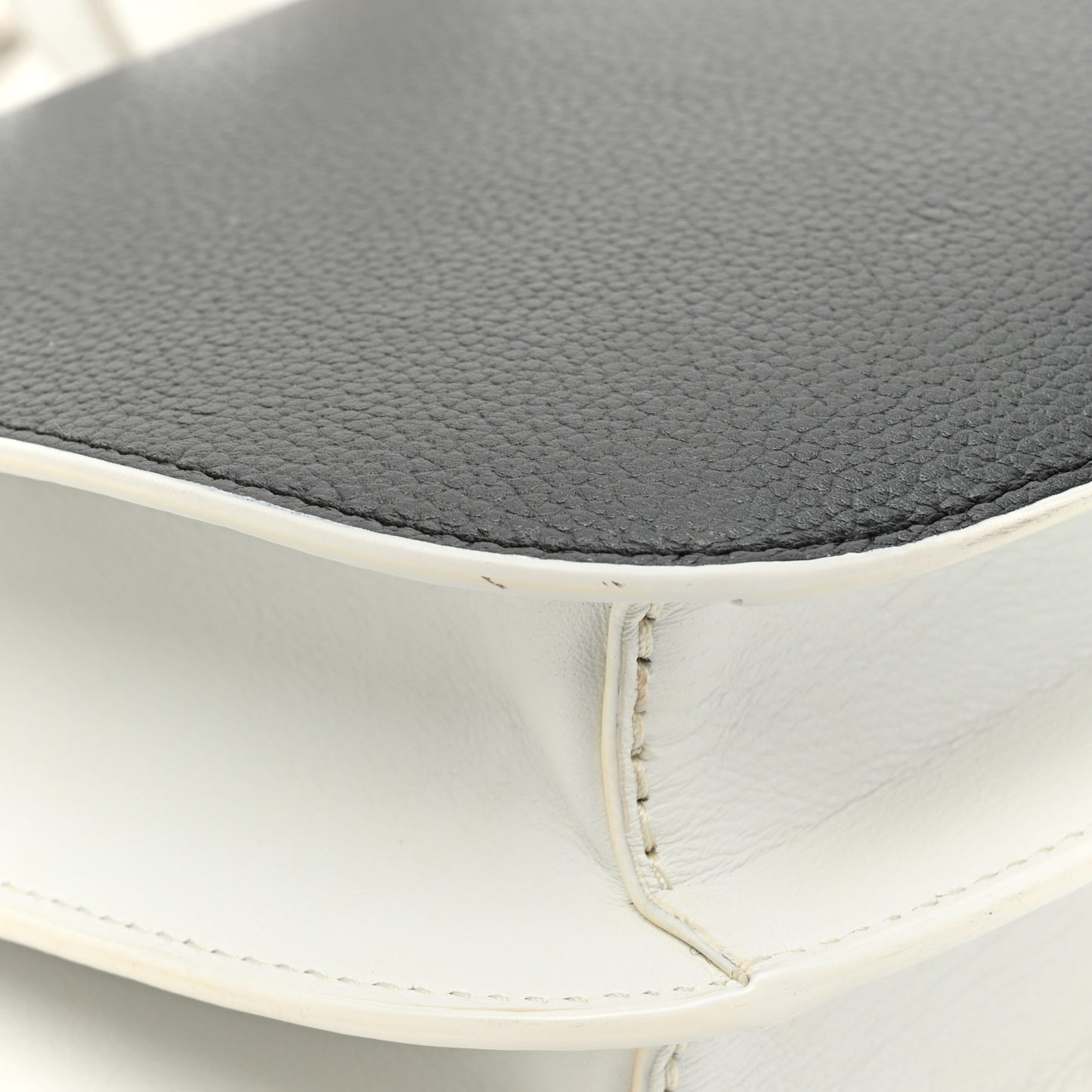 Visetos Calfskin Small Patricia Crossbody Bag Cognac White Black