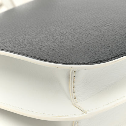 MCM Visetos Calfskin Small Patricia Crossbody Bag Cognac White Black 15 of 16