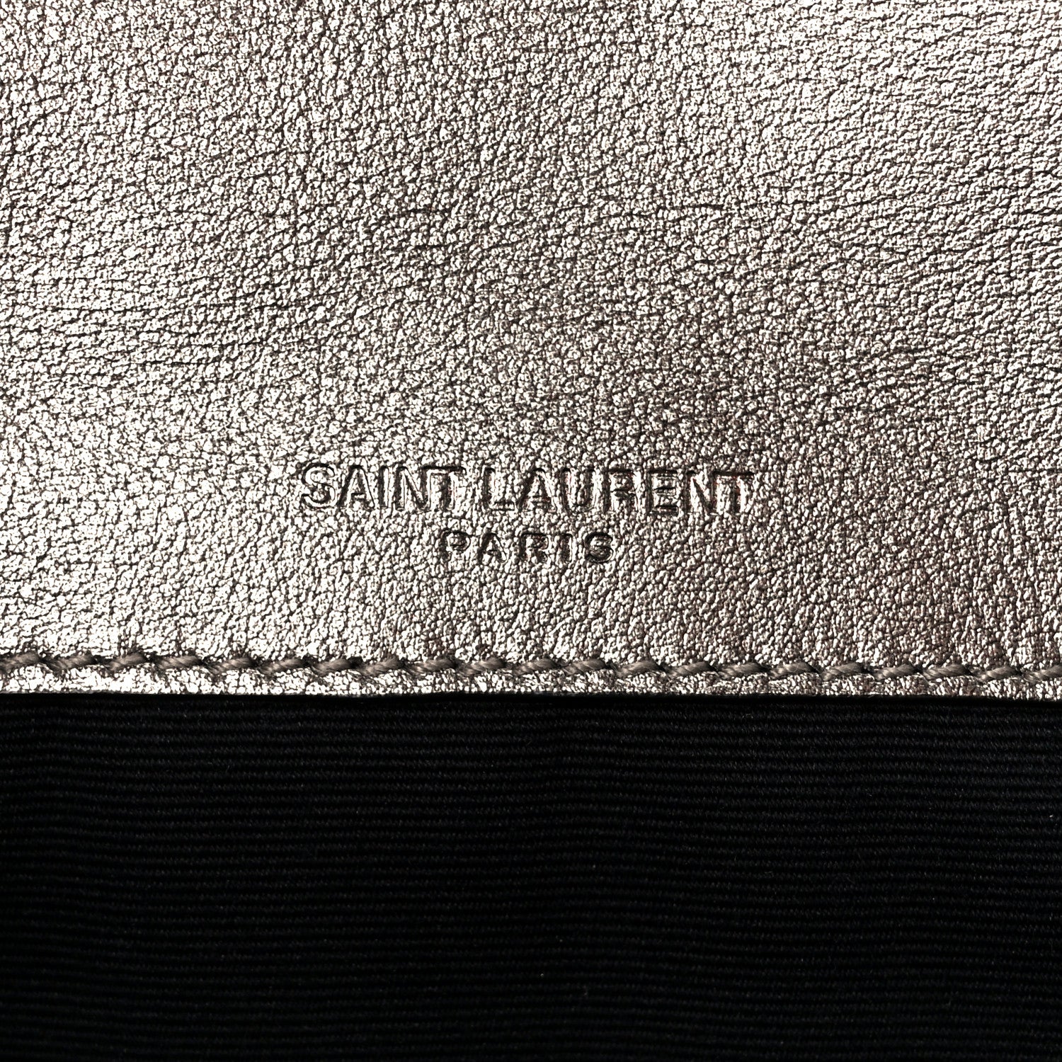 Saint Laurent Crinkled Calfskin Matelasse Monogram Baby Niki Chain Satchel Platinum 6 of 11