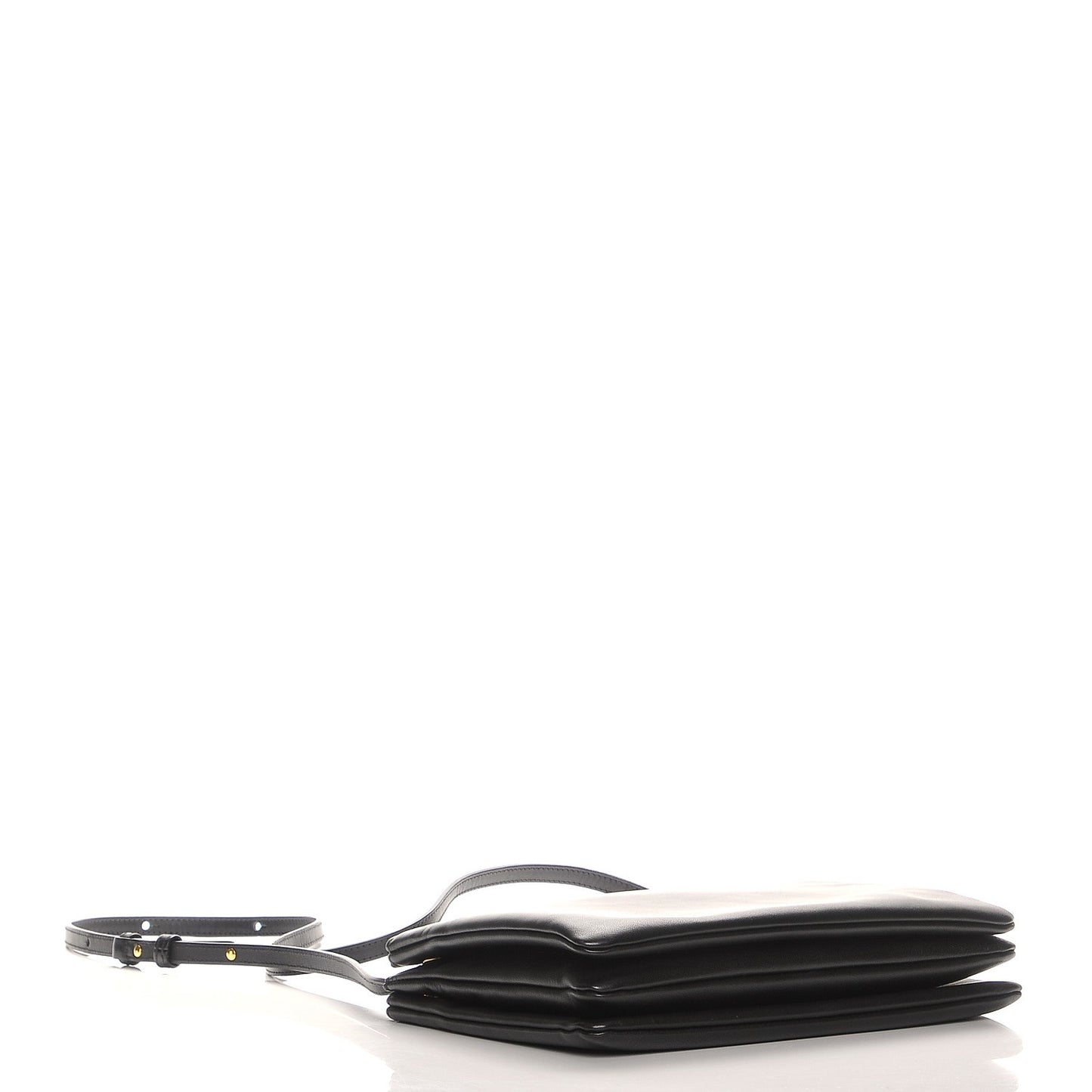 Lambskin Large Trio Crossbody Bag Black