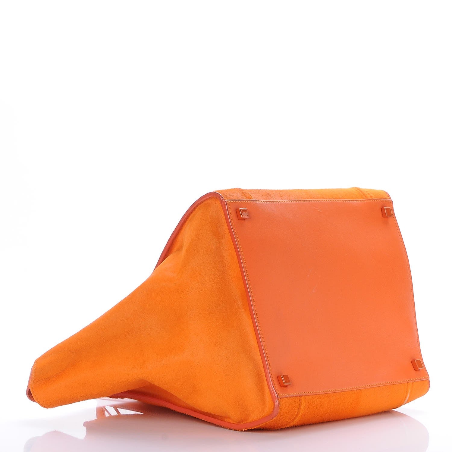 Celine Pony Hair Medium Phantom Luggage Orange 4 of 9